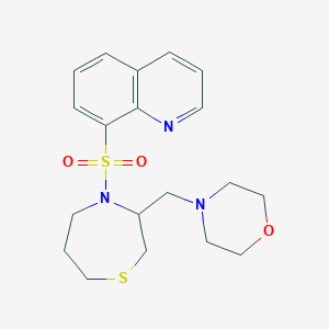 4-((4-(Quinolin-8-ylsulfonyl)-1,4-thiazepan-3-yl)methyl)morpholine