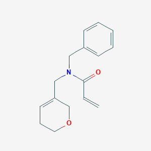 molecular formula C16H19NO2 B2992492 N-Benzyl-N-(3,6-dihydro-2H-pyran-5-ylmethyl)prop-2-enamide CAS No. 2411307-64-5