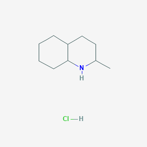 molecular formula C10H20ClN B2992509 2-Methyldecahydroquinoline hydrochloride CAS No. 1071704-80-7