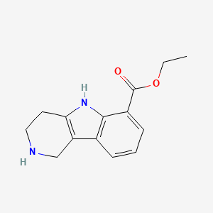 molecular formula C14H16N2O2 B2992554 Ethyl 2,3,4,5-tetrahydro-1H-pyrido[4,3-b]indole-6-carboxylate CAS No. 2248303-98-0