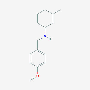 molecular formula C15H23NO B2992601 N-[(4-methoxyphenyl)methyl]-3-methylcyclohexan-1-amine CAS No. 416870-32-1