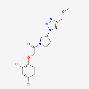 2-(2,4-dichlorophenoxy)-1-{3-[4-(methoxymethyl)-1H-1,2,3-triazol-1-yl]pyrrolidin-1-yl}ethan-1-one