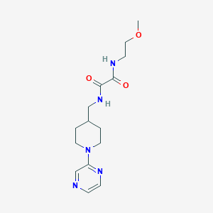 N1-(2-methoxyethyl)-N2-((1-(pyrazin-2-yl)piperidin-4-yl)methyl)oxalamide