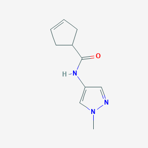 N-(1-methyl-1H-pyrazol-4-yl)cyclopent-3-ene-1-carboxamide