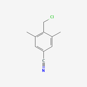 molecular formula C10H10ClN B2992714 4-(Chloromethyl)-3,5-dimethylbenzonitrile CAS No. 2138155-71-0