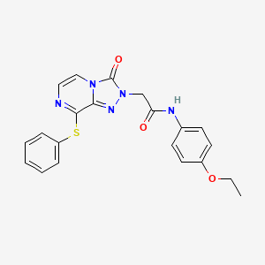 B2992736 N-(4-ethoxyphenyl)-2-(3-oxo-8-phenylsulfanyl-[1,2,4]triazolo[4,3-a]pyrazin-2-yl)acetamide CAS No. 1251629-58-9