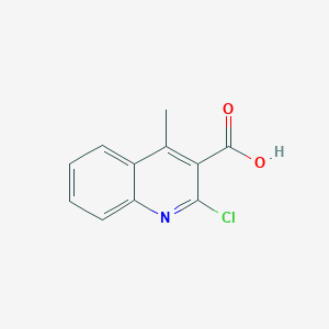 molecular formula C11H8ClNO2 B2992753 2-Chloro-4-methylquinoline-3-carboxylic acid CAS No. 773100-20-2