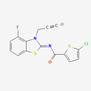 (Z)-5-chloro-N-(4-fluoro-3-(prop-2-yn-1-yl)benzo[d]thiazol-2(3H)-ylidene)thiophene-2-carboxamide