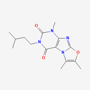 3-isopentyl-1,6,7-trimethyloxazolo[2,3-f]purine-2,4(1H,3H)-dione