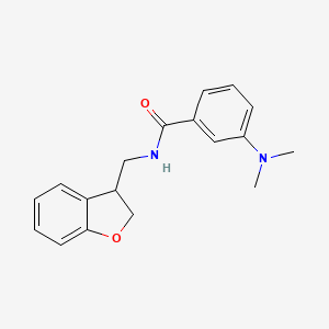 N-[(2,3-dihydro-1-benzofuran-3-yl)methyl]-3-(dimethylamino)benzamide