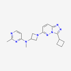 N-(1-{3-cyclobutyl-[1,2,4]triazolo[4,3-b]pyridazin-6-yl}azetidin-3-yl)-N,2-dimethylpyrimidin-4-amine