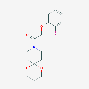 2-(2-Fluorophenoxy)-1-(1,5-dioxa-9-azaspiro[5.5]undecan-9-yl)ethanone
