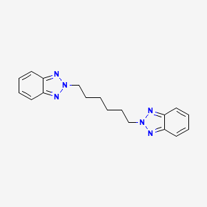 molecular formula C18H20N6 B2992785 2-[6-(2H-1,2,3-Benzotriazol-2-yl)hexyl]-2H-1,2,3-benzotriazole CAS No. 178363-32-1