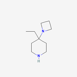 molecular formula C10H20N2 B2992794 4-(Azetidin-1-yl)-4-ethylpiperidine CAS No. 2060051-49-0