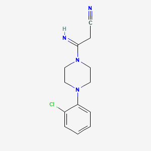 3-[4-(2-Chlorophenyl)piperazino]-3-iminopropanenitrile