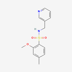 2-methoxy-4-methyl-N-(pyridin-3-ylmethyl)benzenesulfonamide