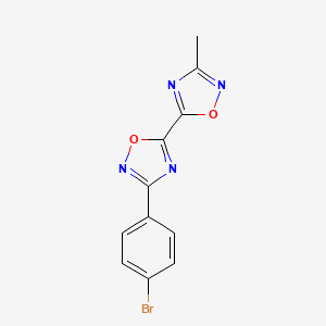 3-(4-Bromophenyl)-3'-methyl-5,5'-bi-1,2,4-oxadiazole