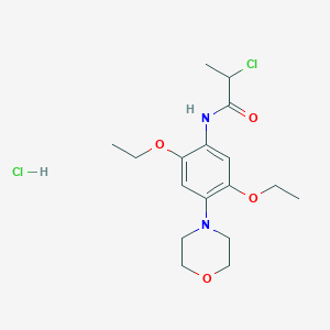 2-chloro-N-[2,5-diethoxy-4-(morpholin-4-yl)phenyl]propanamide hydrochloride