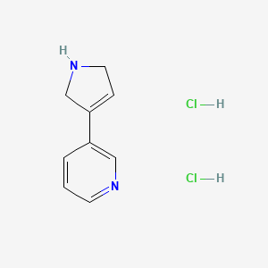 molecular formula C9H12Cl2N2 B2992909 3-(2,5-Dihydro-1H-pyrrol-3-yl)pyridine dihydrochloride CAS No. 929083-45-4