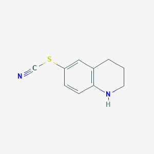 molecular formula C10H10N2S B2992977 (1,2,3,4-Tetrahydroquinolin-6-ylsulfanyl)formonitrile CAS No. 1428974-63-3