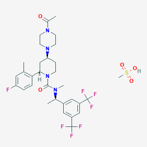 molecular formula C31H39F7N4O5S B029931 Casopitant Mesylate CAS No. 414910-30-8
