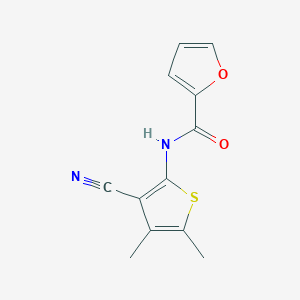 molecular formula C12H10N2O2S B2993316 N-(3-cyano-4,5-dimethylthiophen-2-yl)furan-2-carboxamide CAS No. 331255-43-7