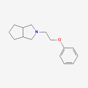 molecular formula C15H21NO B2993427 2-(2-Phenoxyethyl)-octahydrocyclopenta[c]pyrrole CAS No. 2329296-45-7