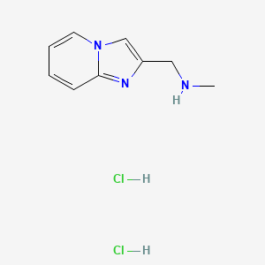 molecular formula C9H13Cl2N3 B2993458 Imidazo[1,2-a]pyridin-2-ylmethyl-methyl-amine dihydrochloride CAS No. 1185425-82-4