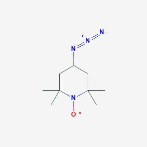 molecular formula C9H18N4O B029935 4-Azido-2,2,6,6-tetramethyl-1-piperidinyloxy CAS No. 63697-61-0