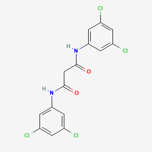 molecular formula C15H10Cl4N2O2 B2993511 N,N'-bis(3,5-dichlorophenyl)propanediamide CAS No. 75317-42-9