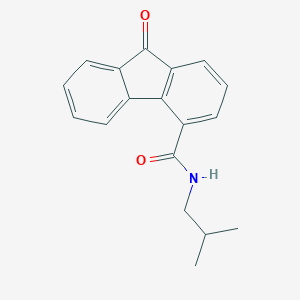 molecular formula C18H17NO2 B299364 N-(2-methylpropyl)-9-oxofluorene-4-carboxamide 