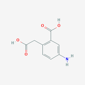 molecular formula C9H9NO4 B2993653 5-Amino-2-(carboxymethyl)benzoic acid CAS No. 22901-69-5