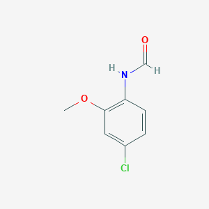 molecular formula C8H8ClNO2 B2993656 N-(4-chloro-2-methoxyphenyl)formamide CAS No. 74702-42-4
