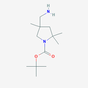 Tert-butyl 4-(aminomethyl)-2,2,4-trimethylpyrrolidine-1-carboxylate