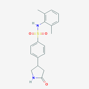 molecular formula C18H20N2O3S B299367 N-(2,6-dimethylphenyl)-4-(5-oxo-3-pyrrolidinyl)benzenesulfonamide 