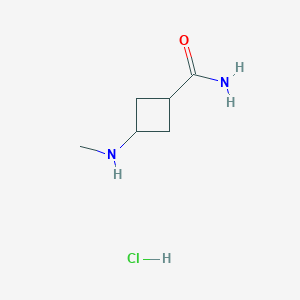 3-(Methylamino)cyclobutane-1-carboxamide;hydrochloride
