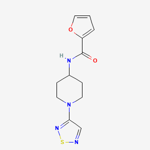N-(1-(1,2,5-thiadiazol-3-yl)piperidin-4-yl)furan-2-carboxamide