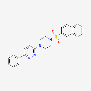 3-(4-(Naphthalen-2-ylsulfonyl)piperazin-1-yl)-6-phenylpyridazine