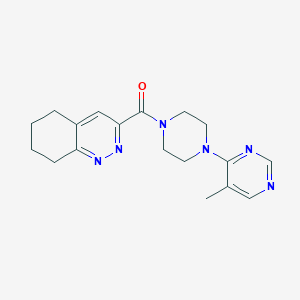[4-(5-Methylpyrimidin-4-yl)piperazin-1-yl]-(5,6,7,8-tetrahydrocinnolin-3-yl)methanone