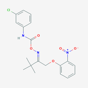 1-[2-({[(3-Chloroanilino)carbonyl]oxy}imino)-3,3-dimethylbutoxy]-2-nitrobenzene