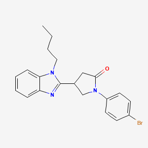 1-(4-Bromophenyl)-4-(1-butylbenzimidazol-2-yl)pyrrolidin-2-one