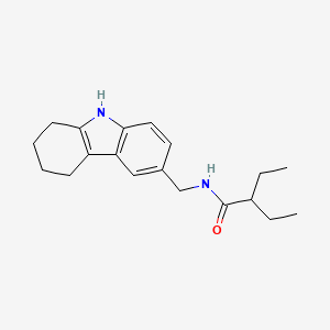 2-ethyl-N-((2,3,4,9-tetrahydro-1H-carbazol-6-yl)methyl)butanamide
