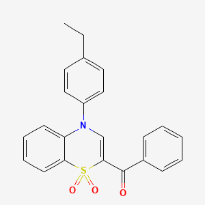 [4-(4-ethylphenyl)-1,1-dioxido-4H-1,4-benzothiazin-2-yl](phenyl)methanone