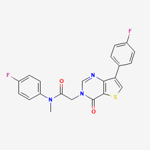 N-(4-fluorophenyl)-2-[7-(4-fluorophenyl)-4-oxothieno[3,2-d]pyrimidin-3(4H)-yl]-N-methylacetamide