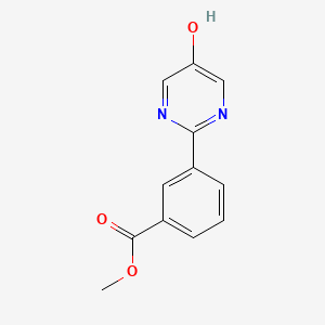 molecular formula C12H10N2O3 B2993816 Methyl 3-(5-hydroxypyrimidin-2-yl)benzoate CAS No. 1092568-87-0