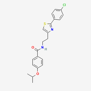 N-(2-(2-(4-chlorophenyl)thiazol-4-yl)ethyl)-4-isopropoxybenzamide