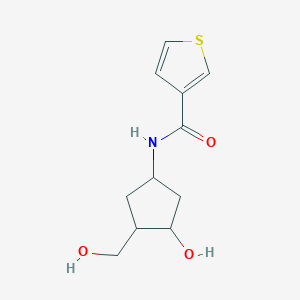 N-(3-hydroxy-4-(hydroxymethyl)cyclopentyl)thiophene-3-carboxamide