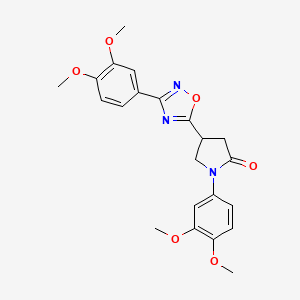 1-(3,4-Dimethoxyphenyl)-4-(3-(3,4-dimethoxyphenyl)-1,2,4-oxadiazol-5-yl)pyrrolidin-2-one