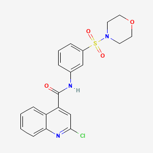 2-chloro-N-[3-(morpholine-4-sulfonyl)phenyl]quinoline-4-carboxamide