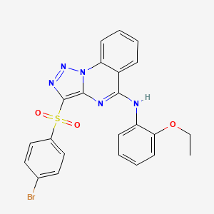 3-((4-bromophenyl)sulfonyl)-N-(2-ethoxyphenyl)-[1,2,3]triazolo[1,5-a]quinazolin-5-amine